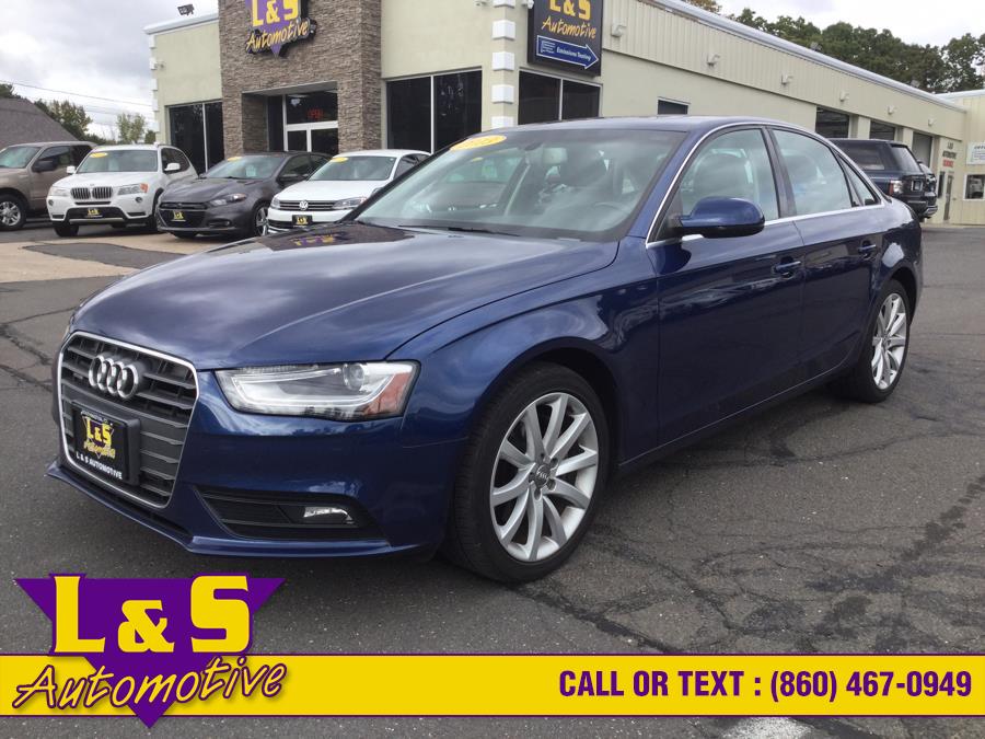 2013 Audi A4 4dr Sdn Auto quattro 2.0T Premium Plus, available for sale in Plantsville, Connecticut | L&S Automotive LLC. Plantsville, Connecticut 2013 Audi A4 4dr Sdn Auto quattro 2.0T Premium Plus, available for sale in Plantsville, Connecticut | L&S Automotive LLC. Plantsville, Connecticut