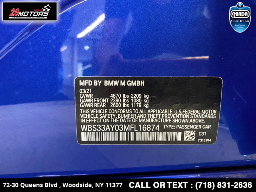 Used BMW M3 Competition Sedan 2021 | 26 Motors Queens. Woodside, New York Used BMW M3 Competition Sedan 2021 | 26 Motors Queens. Woodside, New York