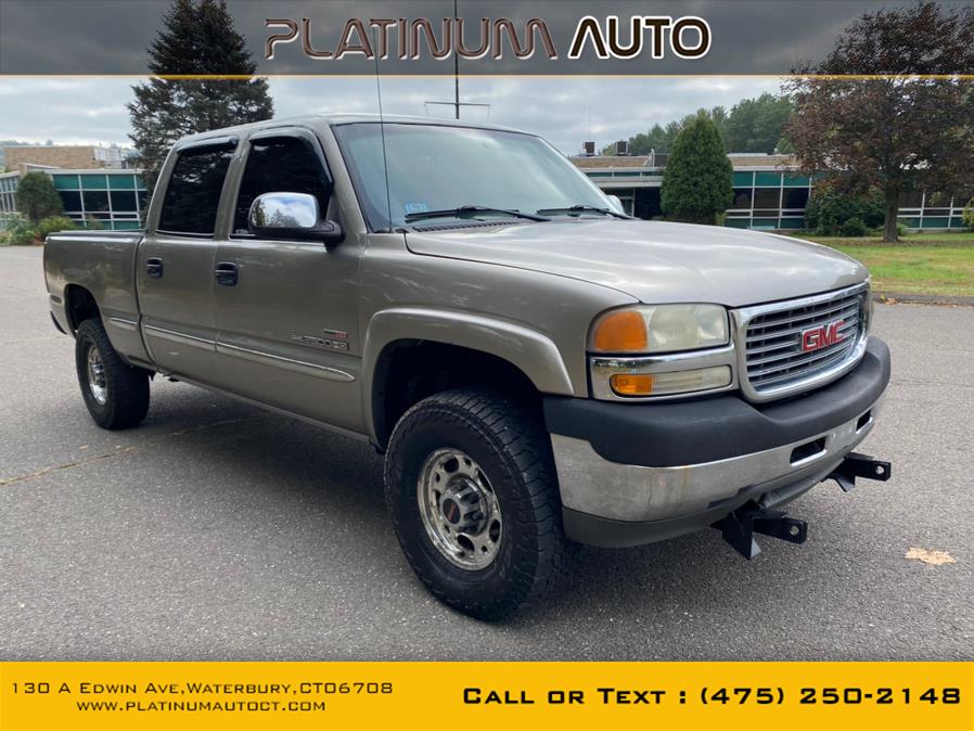 2002 GMC Sierra 2500HD Crew Cab 153" WB 4WD SLE, available for sale in Waterbury, Connecticut | Platinum Auto Care. Waterbury, Connecticut 2002 GMC Sierra 2500HD Crew Cab 153" WB 4WD SLE, available for sale in Waterbury, Connecticut | Platinum Auto Care. Waterbury, Connecticut