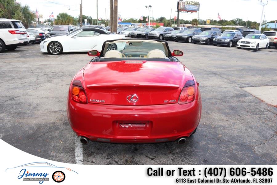 Used Lexus SC 430 2dr Convertible 2002 | Jimmy Motor Car Company Inc. Orlando, Florida Used Lexus SC 430 2dr Convertible 2002 | Jimmy Motor Car Company Inc. Orlando, Florida