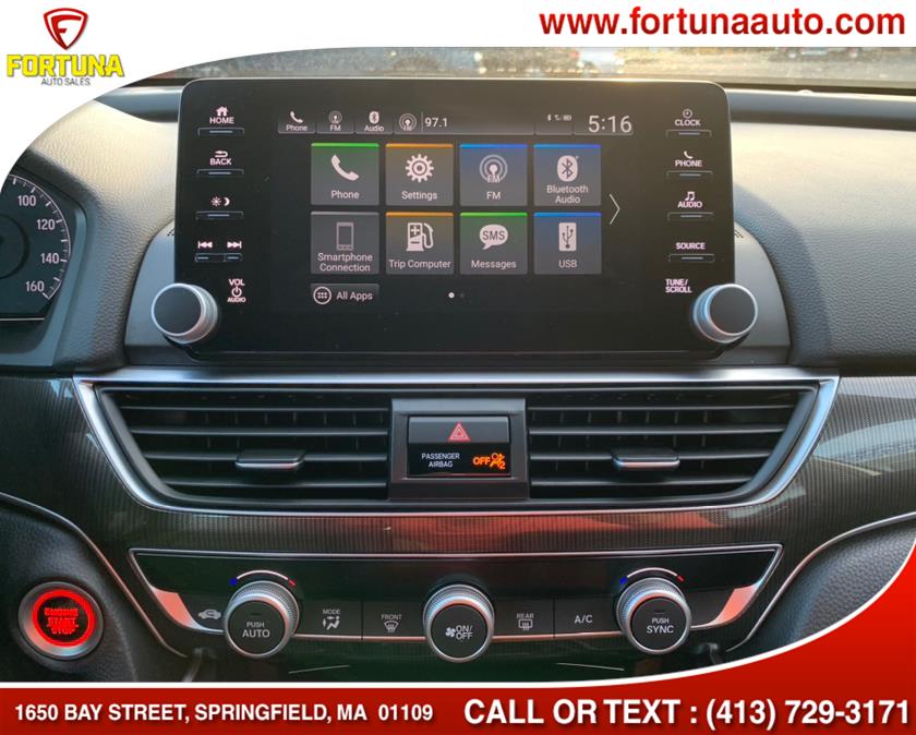 2019 Honda Accord Sedan Sport 1.5T CVT, available for sale in Springfield, Massachusetts | Fortuna Auto Sales Inc.. Springfield, Massachusetts 2019 Honda Accord Sedan Sport 1.5T CVT, available for sale in Springfield, Massachusetts | Fortuna Auto Sales Inc.. Springfield, Massachusetts