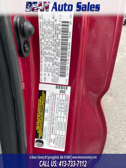 Used Toyota Tacoma Reg 109" Auto 2006 | Dean Auto Sales. W Springfield, Massachusetts Used Toyota Tacoma Reg 109" Auto 2006 | Dean Auto Sales. W Springfield, Massachusetts