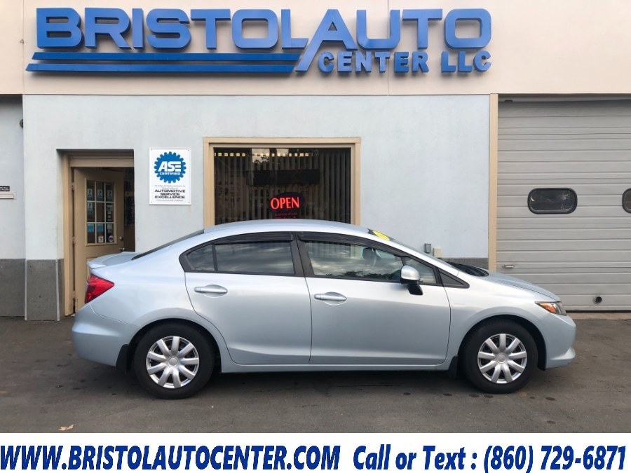 2012 Honda Civic Sdn 4dr Auto LX PZEV, available for sale in Bristol, Connecticut | Bristol Auto Center LLC. Bristol, Connecticut 2012 Honda Civic Sdn 4dr Auto LX PZEV, available for sale in Bristol, Connecticut | Bristol Auto Center LLC. Bristol, Connecticut