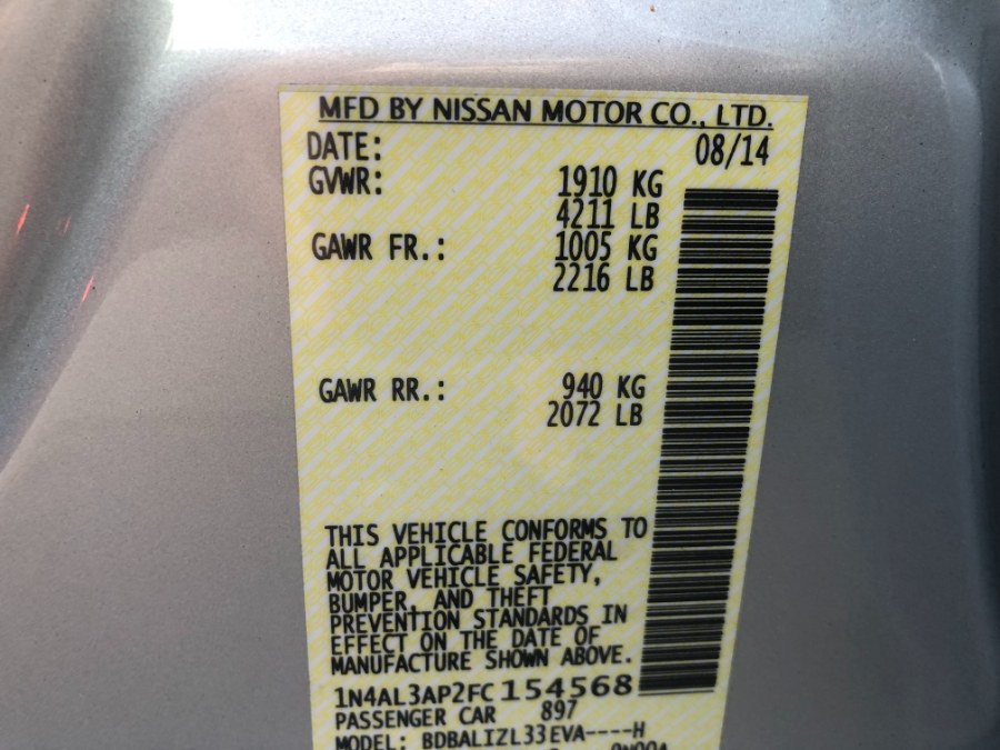 Used Nissan Altima 4dr Sdn I4 2.5 S 2015 | Bristol Auto Center LLC. Bristol, Connecticut Used Nissan Altima 4dr Sdn I4 2.5 S 2015 | Bristol Auto Center LLC. Bristol, Connecticut