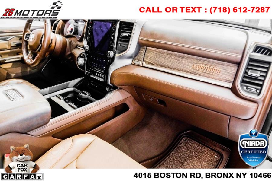Used Ram 1500 Laramie Longhorn 4x4 Crew Cab 5''7" Box 2019 | 26 Motors Corp. Bronx, New York Used Ram 1500 Laramie Longhorn 4x4 Crew Cab 5''7" Box 2019 | 26 Motors Corp. Bronx, New York