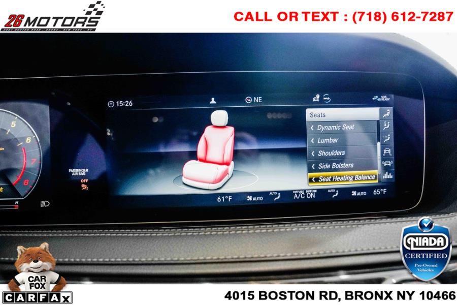 Used Mercedes-Benz S-Class S 560 4MATIC Sedan 2019 | 26 Motors Corp. Bronx, New York Used Mercedes-Benz S-Class S 560 4MATIC Sedan 2019 | 26 Motors Corp. Bronx, New York