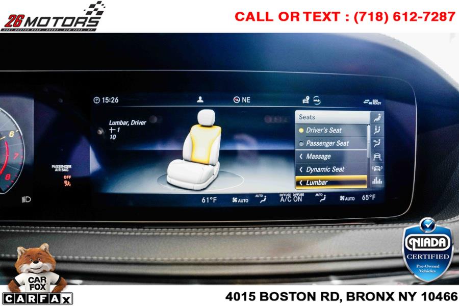 Used Mercedes-Benz S-Class S 560 4MATIC Sedan 2019 | 26 Motors Corp. Bronx, New York Used Mercedes-Benz S-Class S 560 4MATIC Sedan 2019 | 26 Motors Corp. Bronx, New York