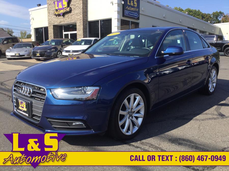 2013 Audi A4 4dr Sdn Auto quattro 2.0T Premium Plus, available for sale in Plantsville, Connecticut | L&S Automotive LLC. Plantsville, Connecticut 2013 Audi A4 4dr Sdn Auto quattro 2.0T Premium Plus, available for sale in Plantsville, Connecticut | L&S Automotive LLC. Plantsville, Connecticut