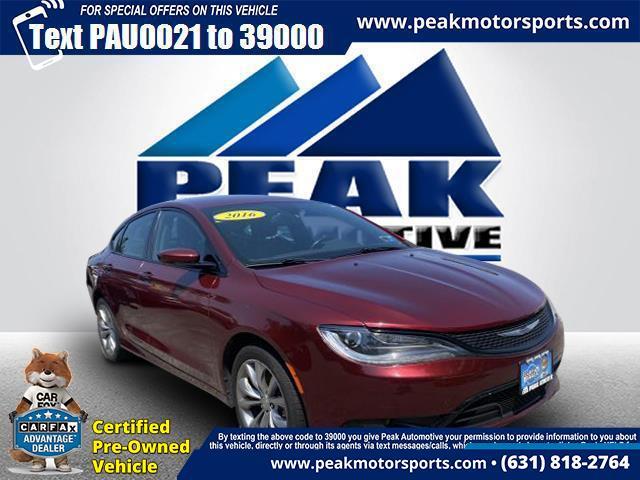 Used Chrysler 200 4dr Sdn S FWD 2016 | Peak Automotive Inc.. Bayshore, New York Used Chrysler 200 4dr Sdn S FWD 2016 | Peak Automotive Inc.. Bayshore, New York