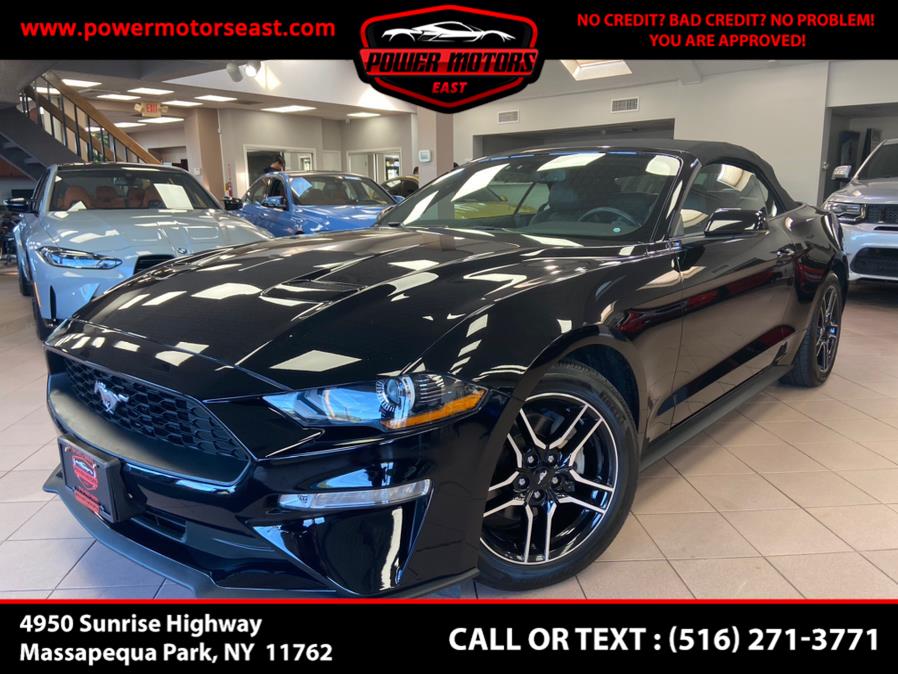 2019 Ford Mustang EcoBoost Premium Convertible, available for sale in Massapequa Park, New York | Power Motors East. Massapequa Park, New York