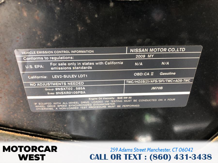 Used Nissan Rogue AWD 4dr S 2009 | Motorcar West. Manchester, Connecticut Used Nissan Rogue AWD 4dr S 2009 | Motorcar West. Manchester, Connecticut