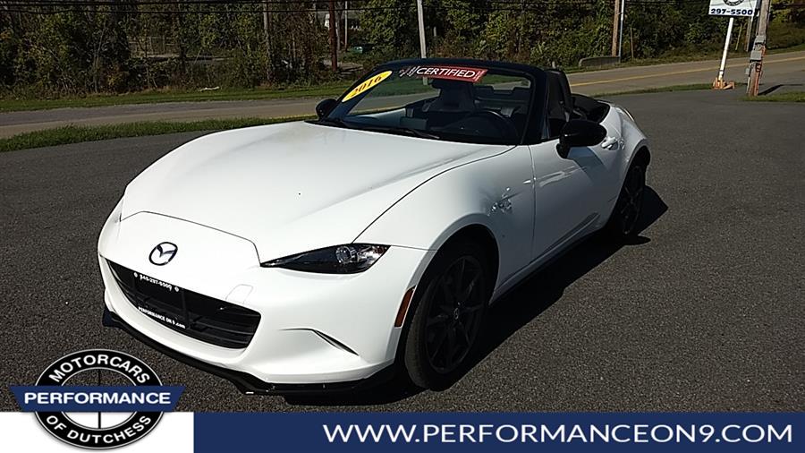 2016 Mazda MX-5 Miata 2dr Conv AUTO Club, available for sale in Wappingers Falls, New York | Performance Motor Cars. Wappingers Falls, New York 2016 Mazda MX-5 Miata 2dr Conv AUTO Club, available for sale in Wappingers Falls, New York | Performance Motor Cars. Wappingers Falls, New York