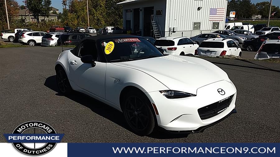2016 Mazda MX-5 Miata 2dr Conv AUTO Club, available for sale in Wappingers Falls, New York | Performance Motor Cars. Wappingers Falls, New York 2016 Mazda MX-5 Miata 2dr Conv AUTO Club, available for sale in Wappingers Falls, New York | Performance Motor Cars. Wappingers Falls, New York