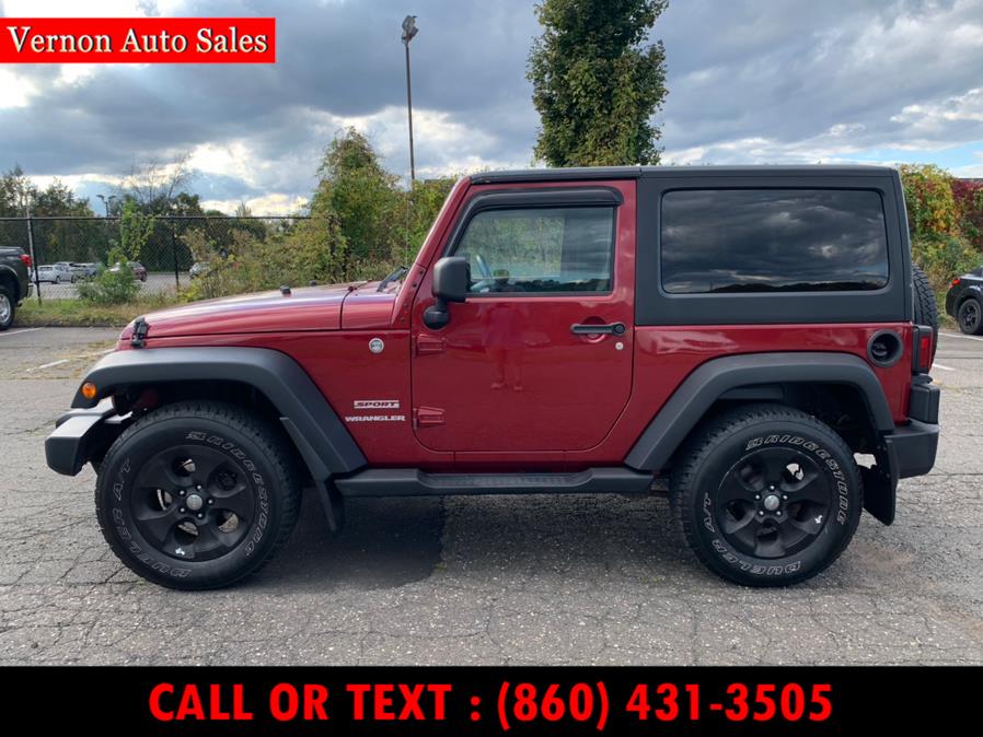 Used Jeep Wrangler 4WD 2dr Sport 2012 | Vernon Auto Sale & Service. Manchester, Connecticut Used Jeep Wrangler 4WD 2dr Sport 2012 | Vernon Auto Sale & Service. Manchester, Connecticut