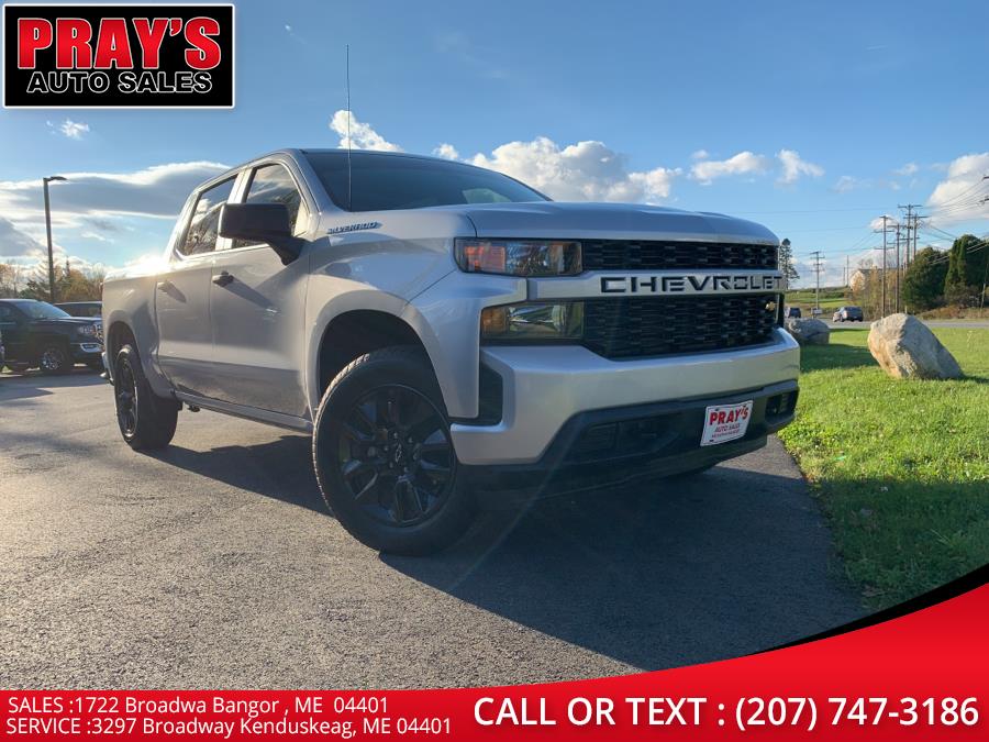 2020 Chevrolet Silverado 1500 4WD Crew Cab 147" Custom, available for sale in Bangor , Maine | Pray's Auto Sales . Bangor , Maine 2020 Chevrolet Silverado 1500 4WD Crew Cab 147" Custom, available for sale in Bangor , Maine | Pray's Auto Sales . Bangor , Maine