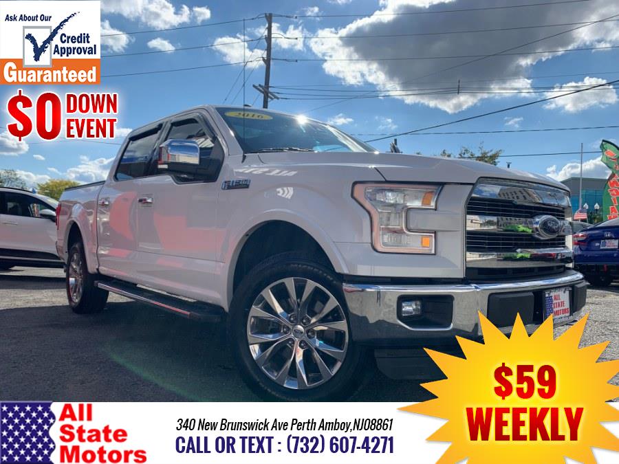2016 Ford F-150 4WD SuperCrew 145" Lariat, available for sale in Perth Amboy, New Jersey | All State Motor Inc. Perth Amboy, New Jersey 2016 Ford F-150 4WD SuperCrew 145" Lariat, available for sale in Perth Amboy, New Jersey | All State Motor Inc. Perth Amboy, New Jersey