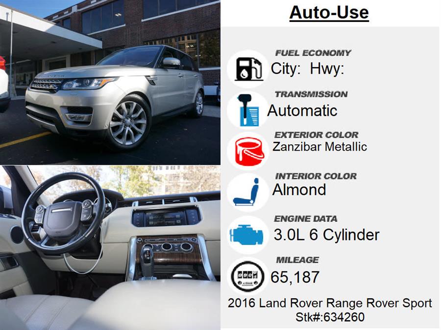 Used Land Rover Range Rover Sport HSE 2016 | Autouse. Andover, Massachusetts Used Land Rover Range Rover Sport HSE 2016 | Autouse. Andover, Massachusetts