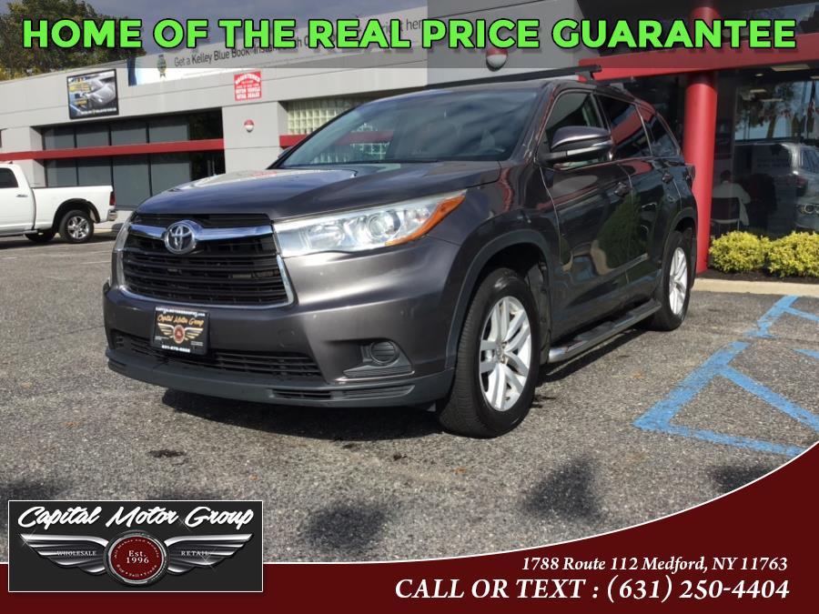 Used Toyota Highlander AWD 4dr V6 LE Plus (Natl) 2015 | Capital Motor Group Inc. Medford, New York Used Toyota Highlander AWD 4dr V6 LE Plus (Natl) 2015 | Capital Motor Group Inc. Medford, New York