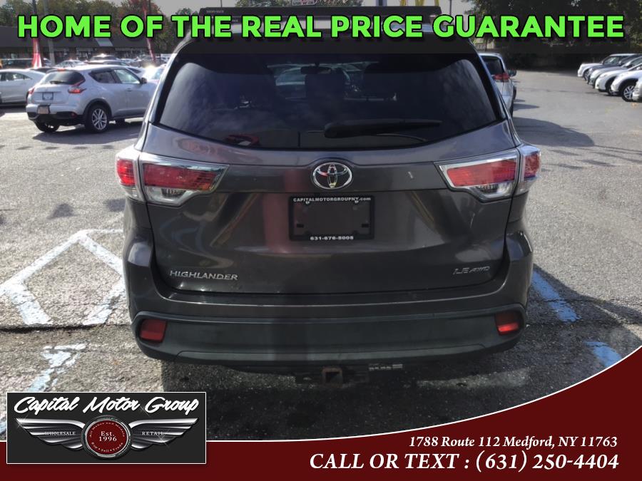 Used Toyota Highlander AWD 4dr V6 LE Plus (Natl) 2015 | Capital Motor Group Inc. Medford, New York Used Toyota Highlander AWD 4dr V6 LE Plus (Natl) 2015 | Capital Motor Group Inc. Medford, New York