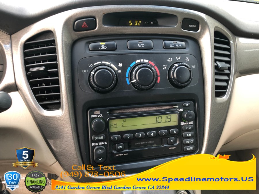 Used Toyota Highlander 4dr V6 (Natl) 2003 | Speedline Motors. Garden Grove, California Used Toyota Highlander 4dr V6 (Natl) 2003 | Speedline Motors. Garden Grove, California