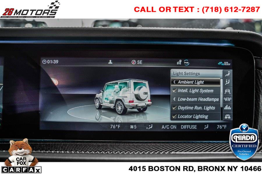 Used Mercedes-Benz G-Class AMG G 63 4MATIC SUV 2019 | 26 Motors Corp. Bronx, New York Used Mercedes-Benz G-Class AMG G 63 4MATIC SUV 2019 | 26 Motors Corp. Bronx, New York
