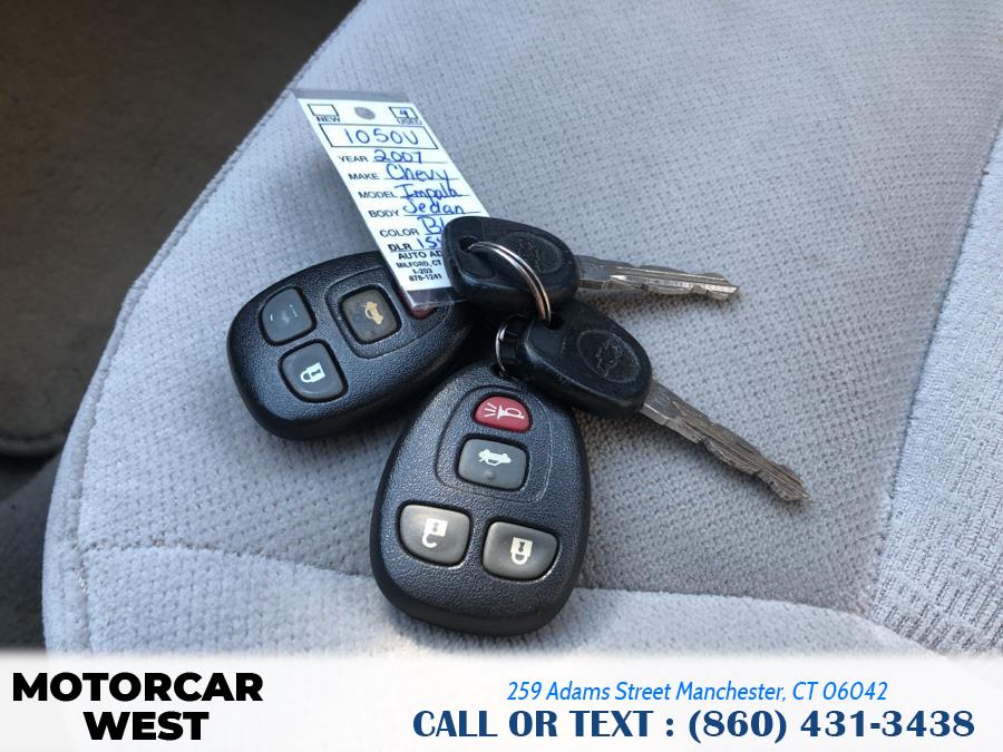 Used Chevrolet Impala 4dr Sdn LS 2007 | Motorcar West. Manchester, Connecticut Used Chevrolet Impala 4dr Sdn LS 2007 | Motorcar West. Manchester, Connecticut