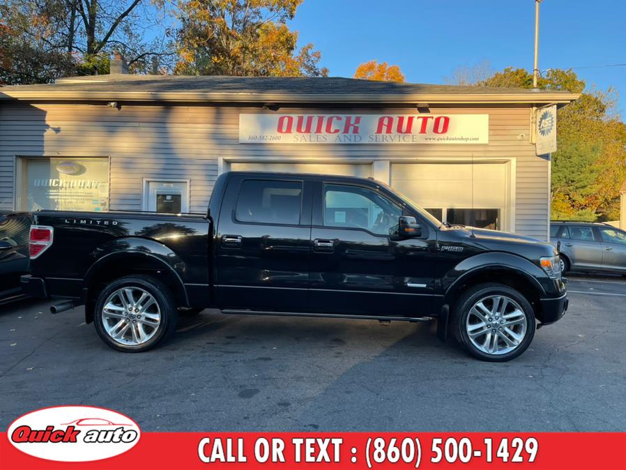 2013 Ford F-150 4WD SuperCrew 145" Limited, available for sale in Bristol, Connecticut | Quick Auto LLC. Bristol, Connecticut