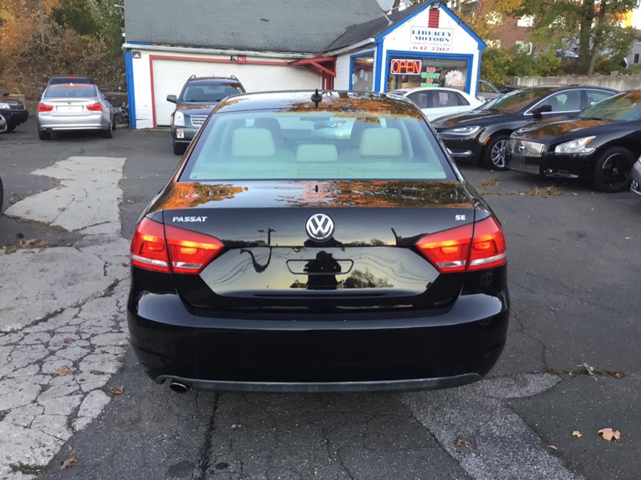 Used Volkswagen Passat 4dr Sdn 2.5L Auto SE w/Sunroof PZEV 2012 | Liberty Motors. Manchester, Connecticut Used Volkswagen Passat 4dr Sdn 2.5L Auto SE w/Sunroof PZEV 2012 | Liberty Motors. Manchester, Connecticut