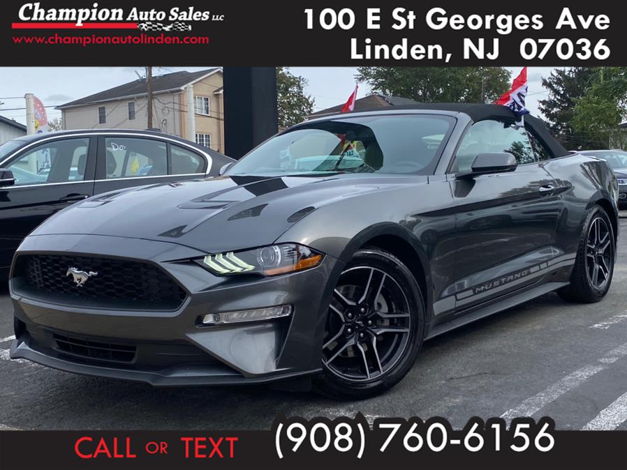 2018 Ford Mustang EcoBoost Premium Convertible, available for sale in Linden, New Jersey | Champion Auto Sales. Linden, New Jersey
