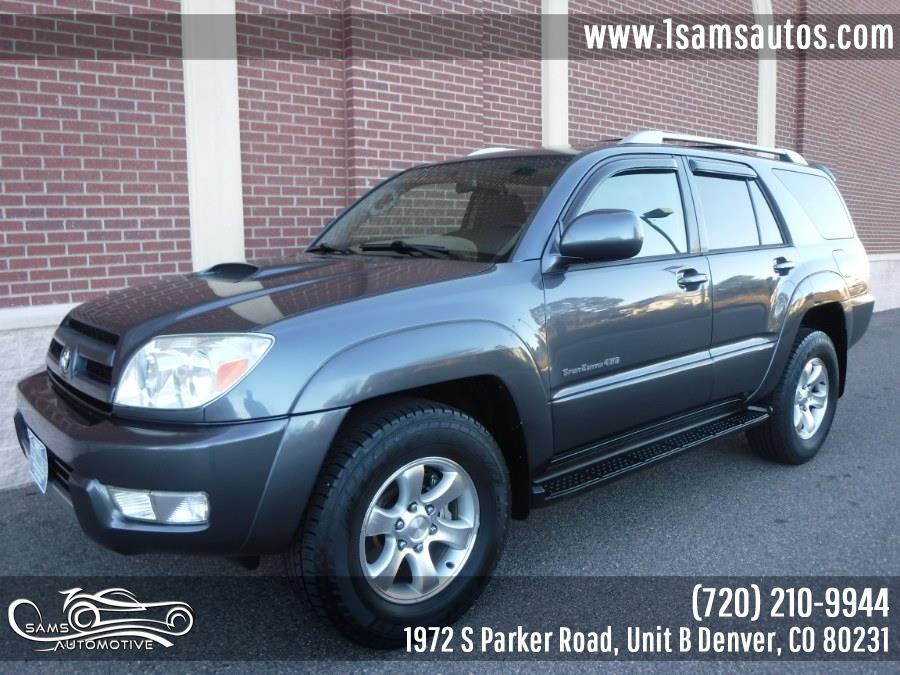 2003 Toyota 4Runner 4dr SR5 Sport V6 Auto 4WD, available for sale in Denver, Colorado | Sam's Automotive. Denver, Colorado 2003 Toyota 4Runner 4dr SR5 Sport V6 Auto 4WD, available for sale in Denver, Colorado | Sam's Automotive. Denver, Colorado