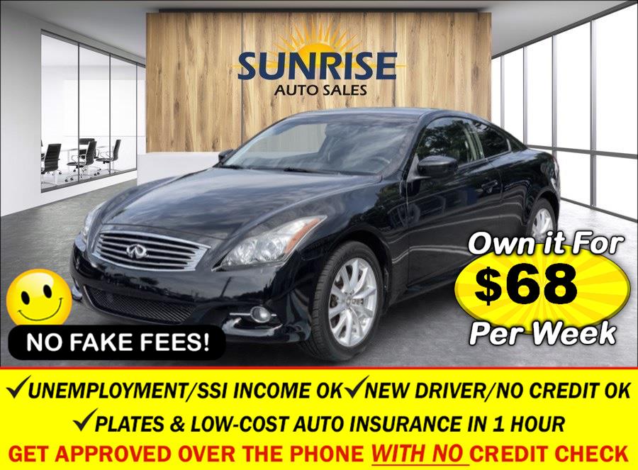 2013 Infiniti G37 Coupe 2dr x AWD, available for sale in Elmont, New York | Sunrise of Elmont. Elmont, New York
