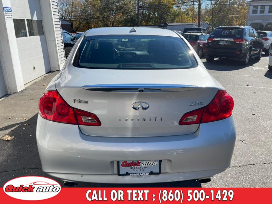 Used Infiniti G25 Sedan 4dr x AWD 2011 | Quick Auto LLC. Bristol, Connecticut Used Infiniti G25 Sedan 4dr x AWD 2011 | Quick Auto LLC. Bristol, Connecticut