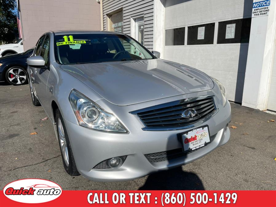 Used Infiniti G25 Sedan 4dr x AWD 2011 | Quick Auto LLC. Bristol, Connecticut Used Infiniti G25 Sedan 4dr x AWD 2011 | Quick Auto LLC. Bristol, Connecticut