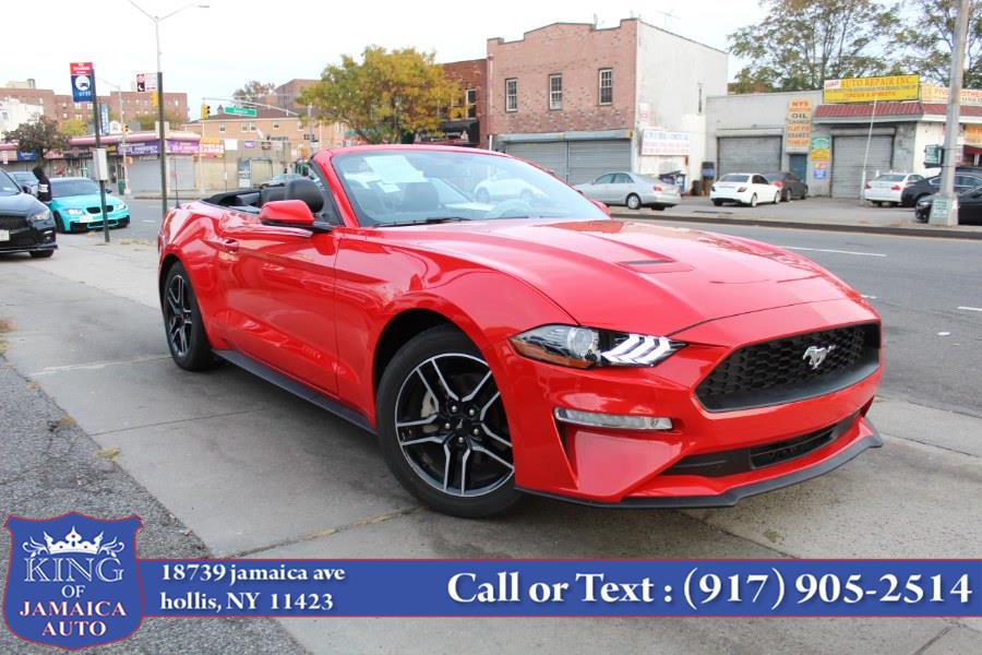 2020 Ford Mustang EcoBoost Premium Convertible, available for sale in Hollis, New York | King of Jamaica Auto Inc. Hollis, New York 2020 Ford Mustang EcoBoost Premium Convertible, available for sale in Hollis, New York | King of Jamaica Auto Inc. Hollis, New York