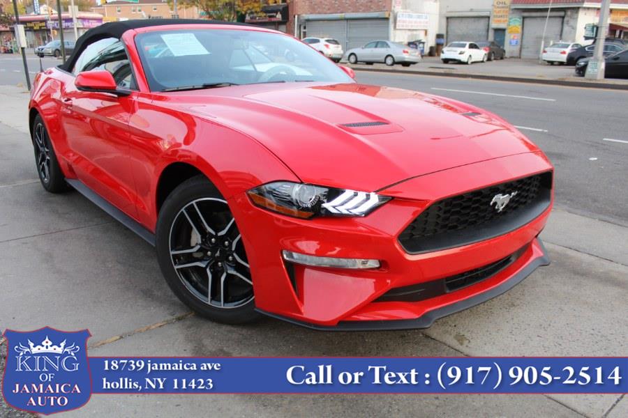 2020 Ford Mustang EcoBoost Premium Convertible, available for sale in Hollis, New York | King of Jamaica Auto Inc. Hollis, New York 2020 Ford Mustang EcoBoost Premium Convertible, available for sale in Hollis, New York | King of Jamaica Auto Inc. Hollis, New York