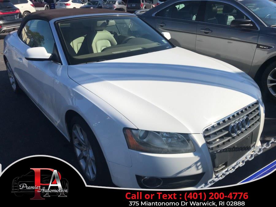 2011 Audi A5 2dr Cabriolet Auto quattro 2.0T Premium, available for sale in Warwick, Rhode Island | Premier Automotive Sales. Warwick, Rhode Island