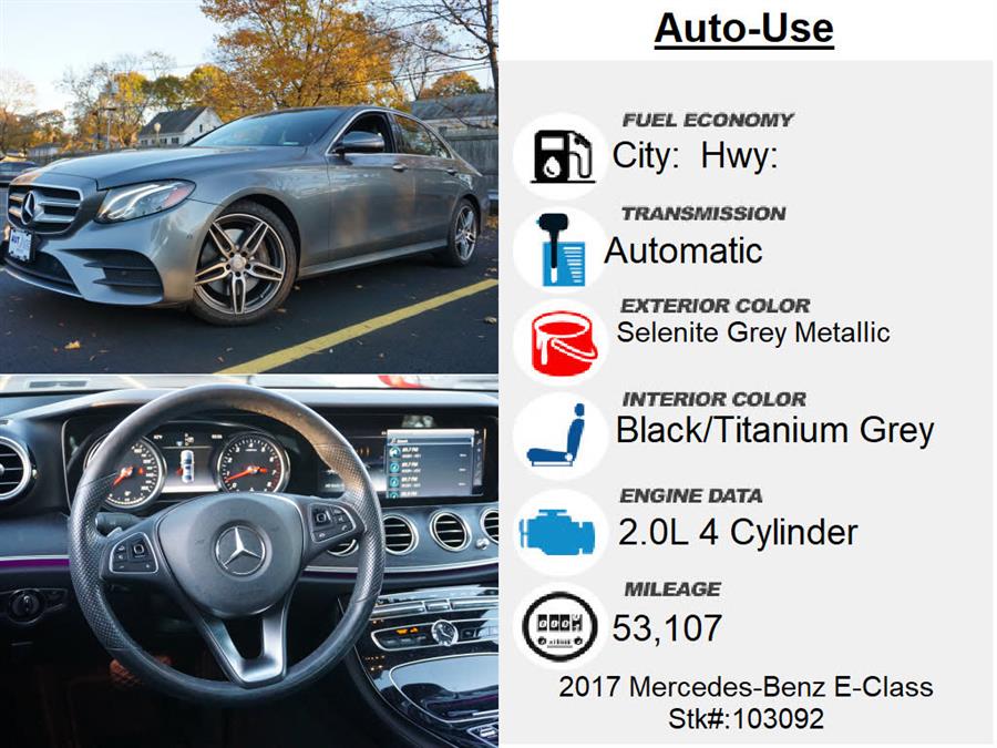 Used Mercedes-benz E-class E 300 4MATIC 2017 | Autouse. Andover, Massachusetts Used Mercedes-benz E-class E 300 4MATIC 2017 | Autouse. Andover, Massachusetts