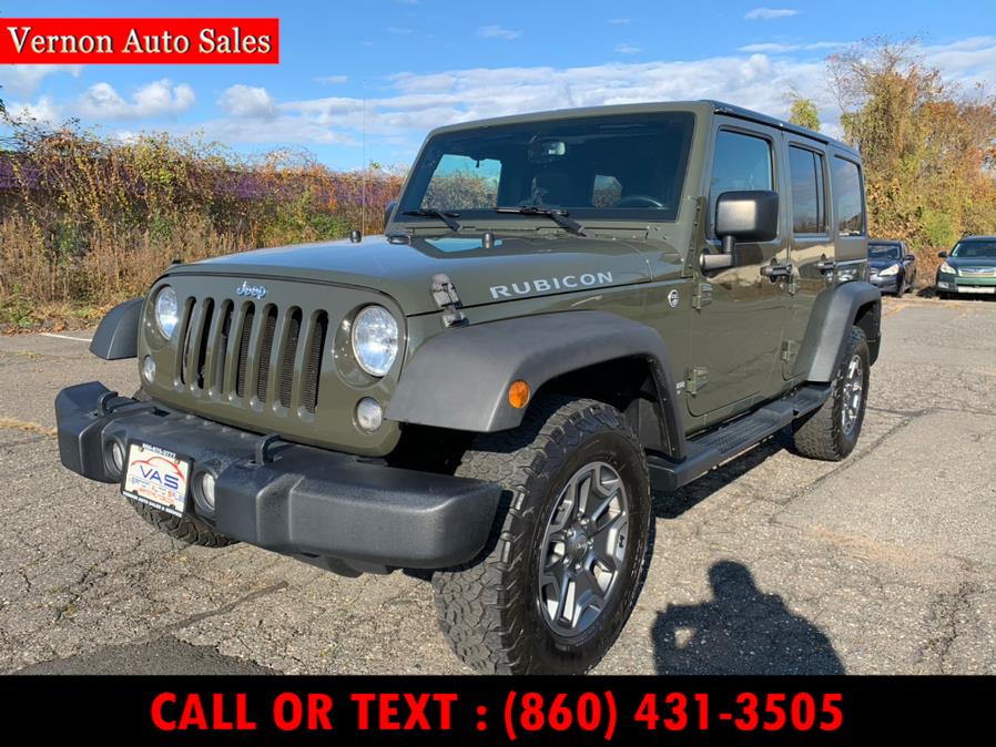 2015 Jeep Wrangler Unlimited 4WD 4dr Rubicon Hard Rock, available for sale in Manchester, Connecticut | Vernon Auto Sale & Service. Manchester, Connecticut