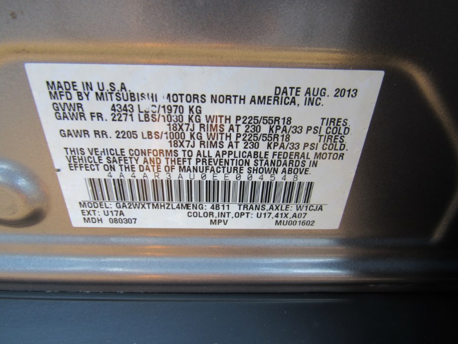 2014 Mitsubishi Outlander Sport ES, available for sale in Worcester, Massachusetts | Hilario's Auto Sales Inc.. Worcester, Massachusetts 2014 Mitsubishi Outlander Sport ES, available for sale in Worcester, Massachusetts | Hilario's Auto Sales Inc.. Worcester, Massachusetts
