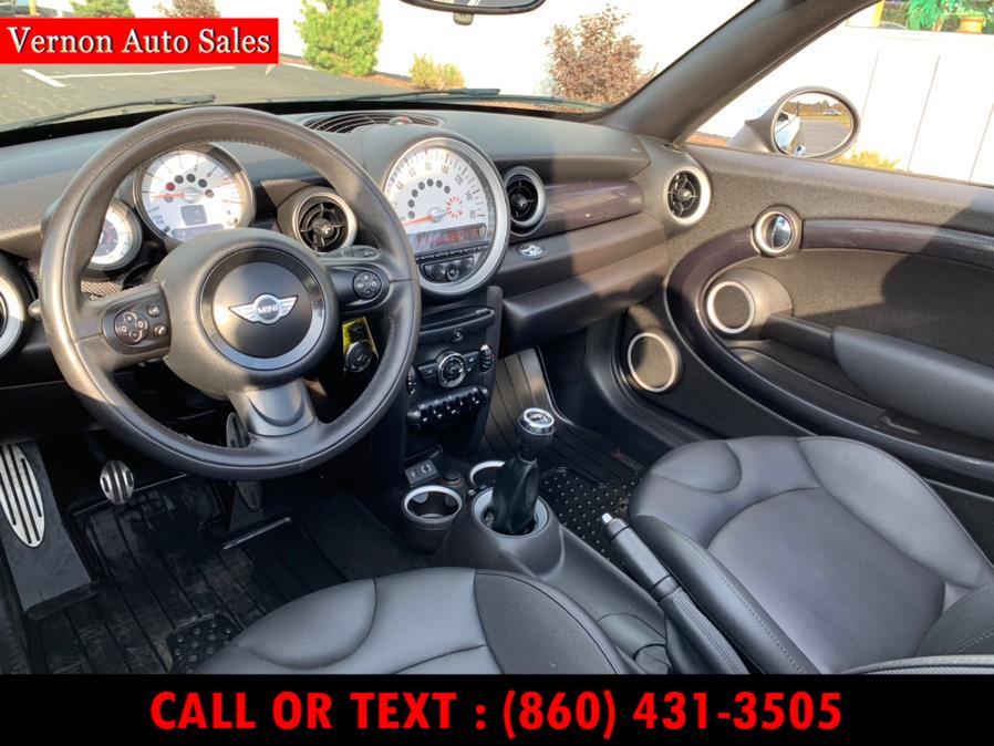 2013 MINI Cooper Roadster 2dr S, available for sale in Manchester, Connecticut | Vernon Auto Sale & Service. Manchester, Connecticut 2013 MINI Cooper Roadster 2dr S, available for sale in Manchester, Connecticut | Vernon Auto Sale & Service. Manchester, Connecticut