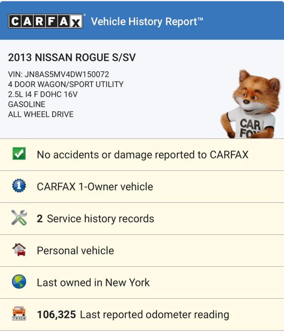 Used Nissan Rogue AWD 4dr SV 2013 | Great Deal Motors. Copiague, New York