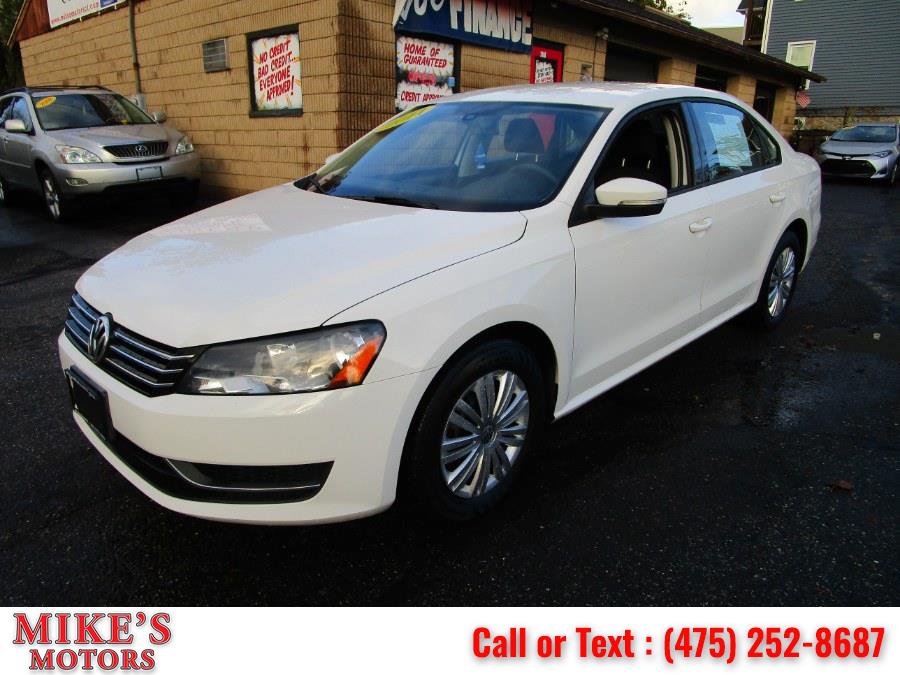 2014 Volkswagen Passat 4dr Sdn 1.8T Auto S PZEV, available for sale in Stratford, Connecticut | Mike's Motors LLC. Stratford, Connecticut