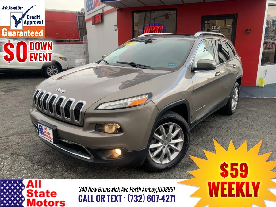 2016 Jeep Cherokee 4WD 4dr Limited, available for sale in Perth Amboy, New Jersey | All State Motor Inc. Perth Amboy, New Jersey