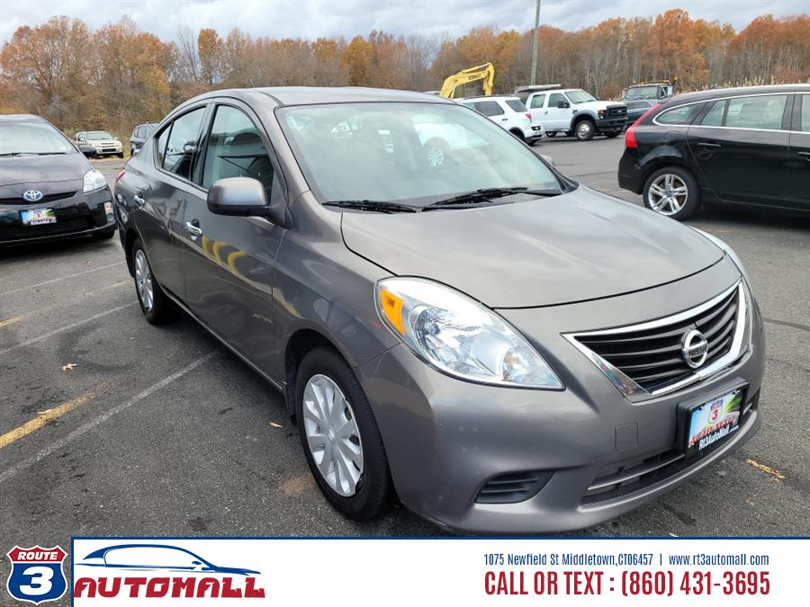 2014 Nissan Versa 4dr Sdn CVT 1.6 SV, available for sale in Middletown, Connecticut | RT 3 AUTO MALL LLC. Middletown, Connecticut 2014 Nissan Versa 4dr Sdn CVT 1.6 SV, available for sale in Middletown, Connecticut | RT 3 AUTO MALL LLC. Middletown, Connecticut
