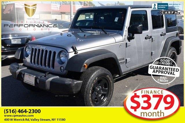 2017 Jeep Wrangler Unlimited Sport, available for sale in Valley Stream, New York | Certified Performance Motors. Valley Stream, New York