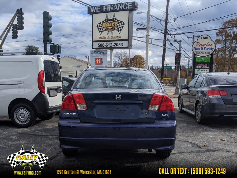 2004 Honda Civic 4dr Sdn LX Auto, available for sale in Worcester, Massachusetts | Rally Motor Sports. Worcester, Massachusetts 2004 Honda Civic 4dr Sdn LX Auto, available for sale in Worcester, Massachusetts | Rally Motor Sports. Worcester, Massachusetts