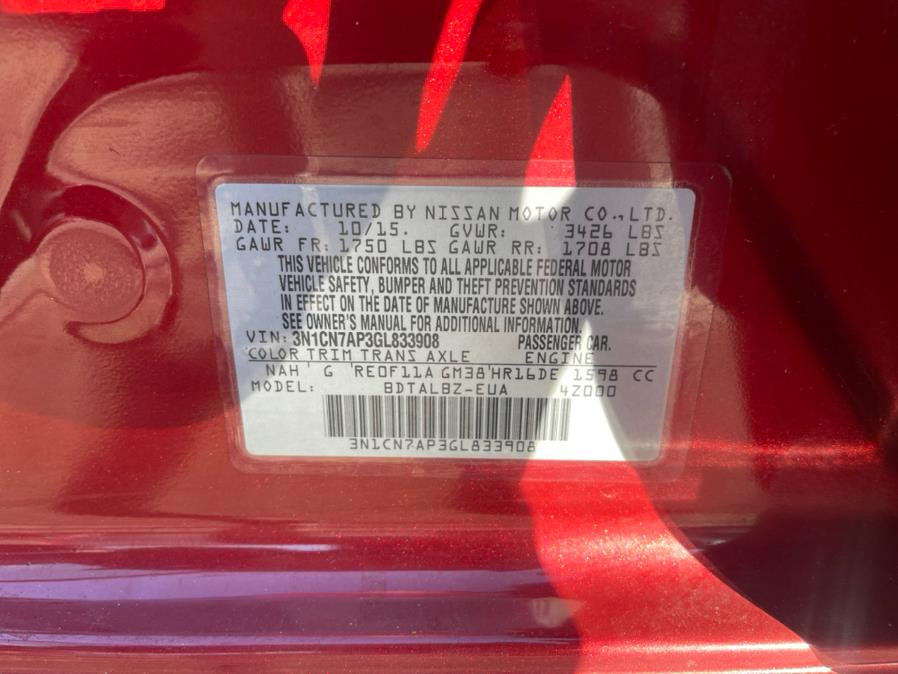 Used Nissan Versa 4dr Sdn Auto 1.6 S 2016 | NYC Automart Inc. Brooklyn, New York Used Nissan Versa 4dr Sdn Auto 1.6 S 2016 | NYC Automart Inc. Brooklyn, New York