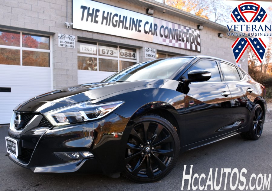 2017 Nissan Maxima SR 3.5L Midnight Edition, available for sale in Waterbury, Connecticut | Highline Car Connection. Waterbury, Connecticut