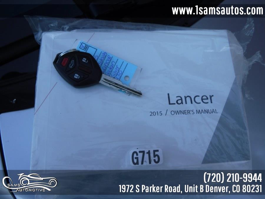 Used Mitsubishi Lancer 4dr Sdn CVT ES FWD 2015 | Sam's Automotive. Denver, Colorado Used Mitsubishi Lancer 4dr Sdn CVT ES FWD 2015 | Sam's Automotive. Denver, Colorado