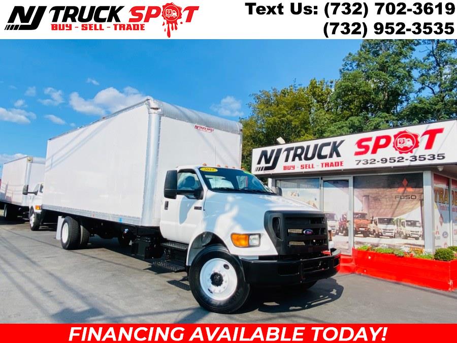 2015 Ford Super Duty F-750 Straight Frame 26 FEET DRY BOX + CUMMINS ENGINE + RAMP + NO CDL, available for sale in South Amboy, New Jersey | NJ Truck Spot. South Amboy, New Jersey